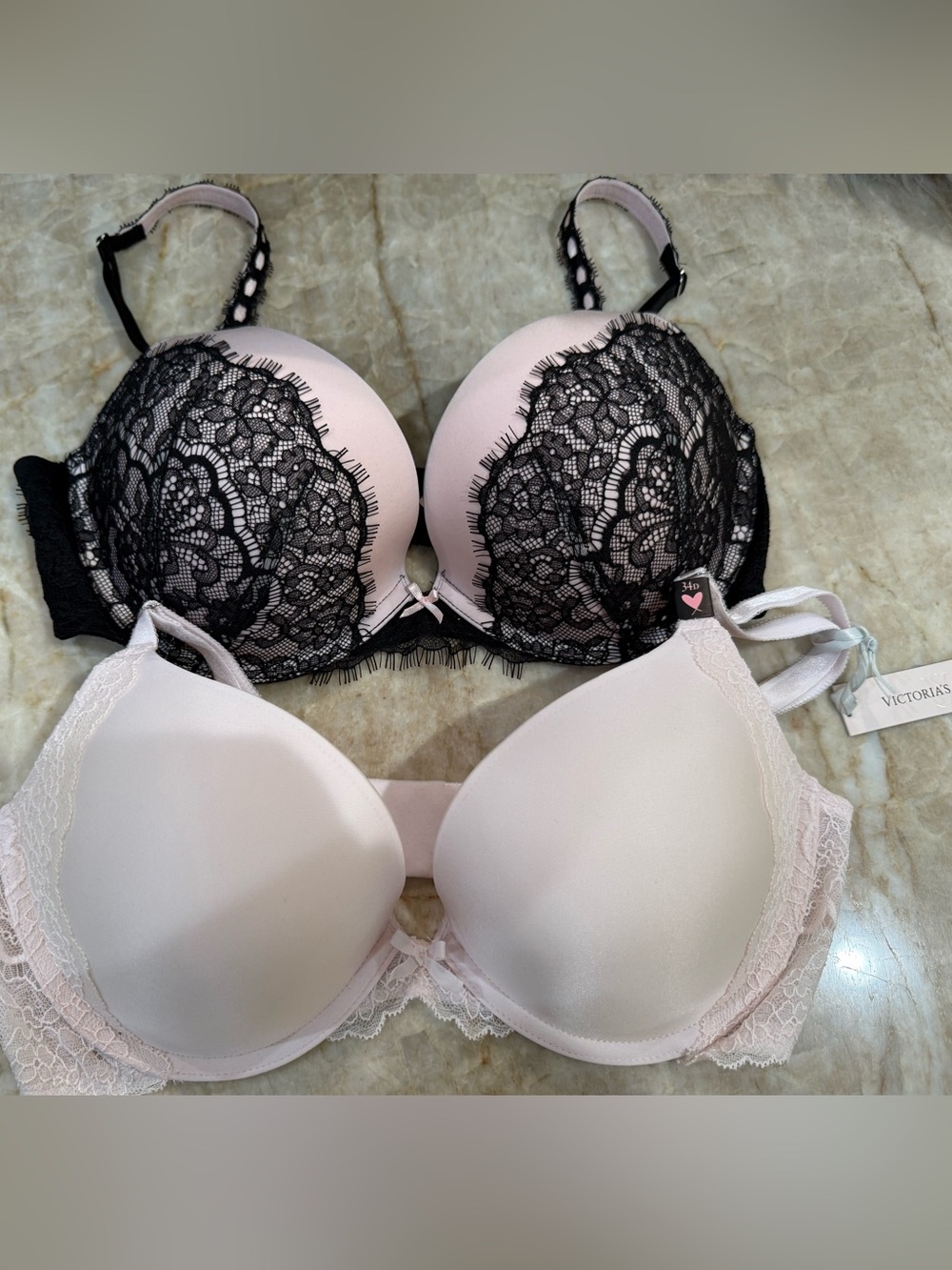 Victoria’s Secret Bras 2-Pieces size 34D. New with tags.